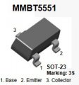 Tranzistor MMBT5551 2N5551 NPN SMD 160V 600 mA