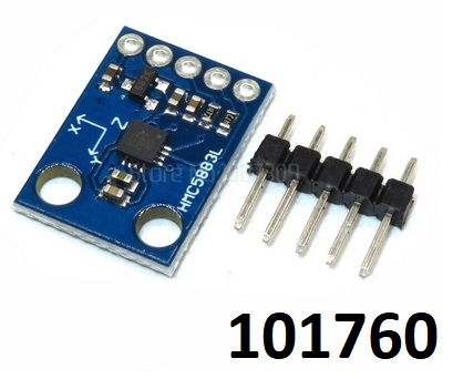 Arduino kompas HMC5883L - Kliknutm na obrzek zavete