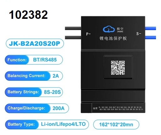 JK BMS 24V 48V 8S-20S 200A balancer 1A - Kliknutm na obrzek zavete