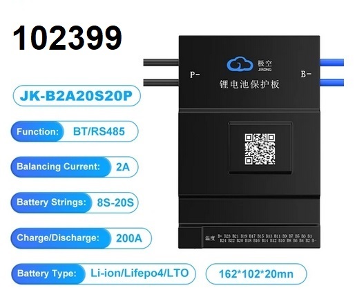 JK BMS 24V 48V 8S-20S 200A balancer 2A - Kliknutm na obrzek zavete