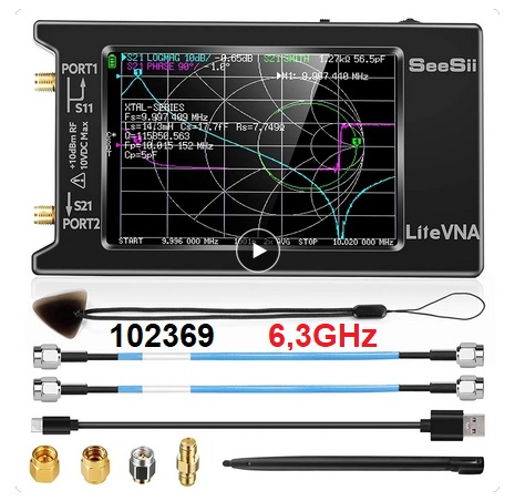 LiteVNA 6GHz vektorov sov analyztor - Kliknutm na obrzek zavete